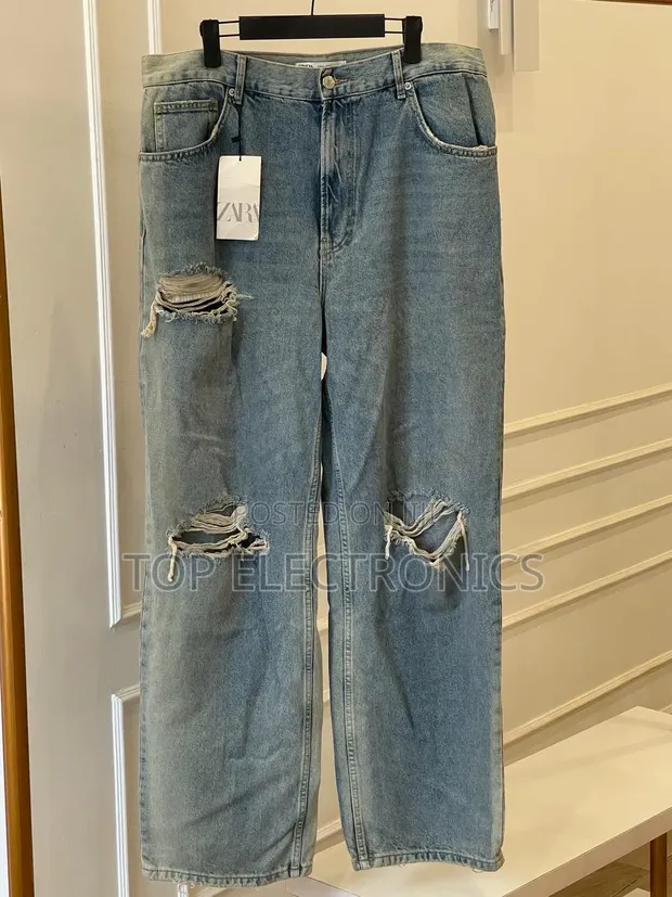 High Quality Zara Baggy Jeans - Blue - 1