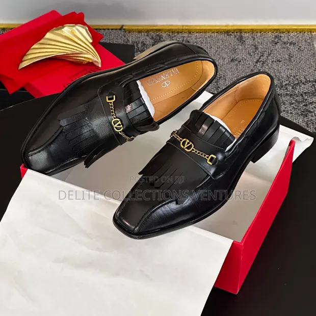 Valentino Loafers - High Quality Leather Shoes - 1