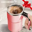 304 Stainless Automatic Stirring Coffee Mug with Temperature Display - 2