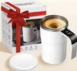 304 Stainless Automatic Stirring Coffee Mug with Temperature Display - 4