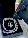 VVS Moissanite Sarkar Scale Pendant Necklace - 2