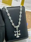 VVS Moissanite Sarkar Scale Pendant Necklace - 5