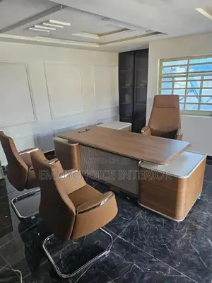 Luxury Modern L-Shaped Office Desk tare da Zest ɗin Executive Chair
