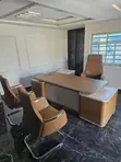 Luxury Modern L-Shaped Office Desk tare da Zest ɗin Executive Chair - 2