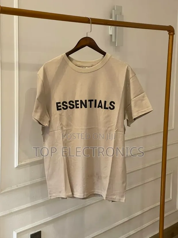 Essentials Brand Cotton T-Shirts - Brown - 1