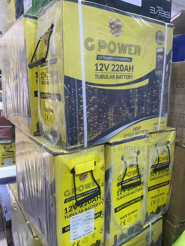 G-Power 220Ah 12V Solar Tubular Battery - 1