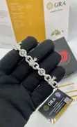VVS Moissanite G-Shock Luxury Watch & Cross Bracelet Combo - 5