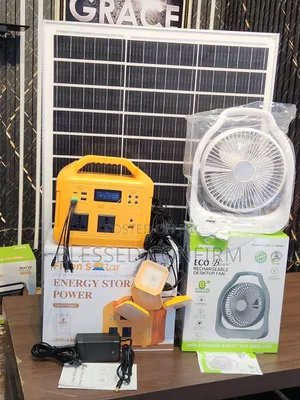 500W Solar Generator with 100W Panel & 4 Bulbs