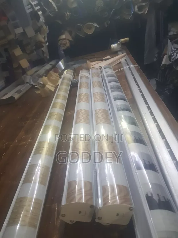 Window Blinds - Day & Night, Roller, Vertical, Wooden - 1