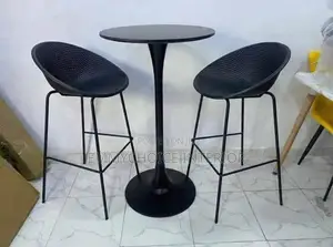 Luxury Modern Dining Set - Black Bistro Bar