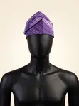 Premium Handcrafted Aso-Oke Fila Cap - Purple - 2