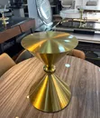 Home Interiors Metal Side Stool - Gold/Silver - 1