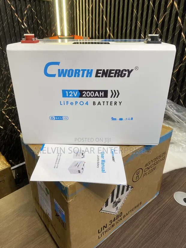 Cworth 200Ah 2.5kWh Solar Lithium Ion Phosphate Baturi - 1