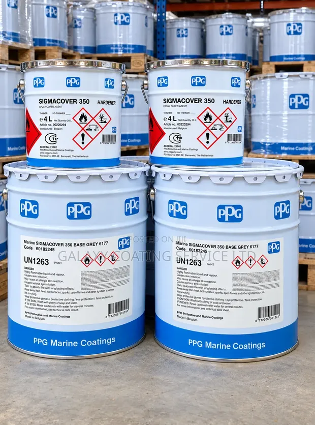 PPG Sigmacover 350 Epoxy Coating (A+B), 20L, Grey - 1