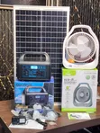150W Portable Solar Generator with 50W Panel & 2 Bulbs - 1