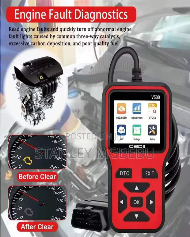 V500 OBD2 Scanner | Car Fault Detector - 1