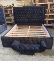 6x6 Quality Standard Upholstery Bed Frame - 1