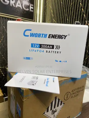 Cworth Energy 200Ah 12V Baturin Lithium Iron Phosphate