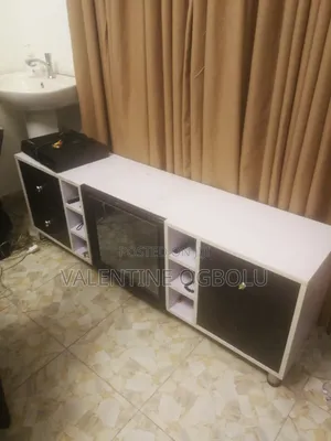 Home Interiors White Wood TV Lift Cabinet