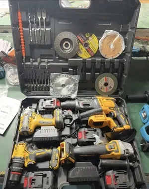 4-in-1 Cordless Power Tool Combo Kit - 4 Batteries