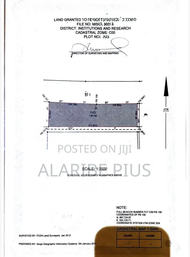 1.84 Hectares Mixed-Use Land for Sale, Idu Industrial Area, Abuja - 1