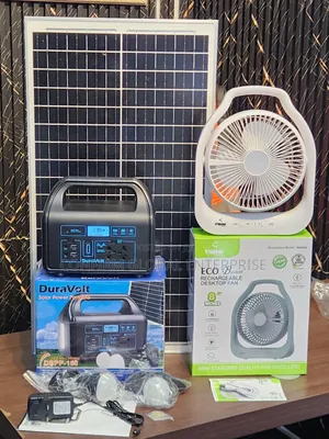 150W Rechargeable Solar Generator + 50W Panel + Free Fan