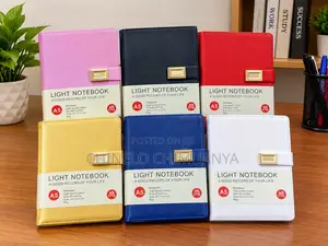 A5 Notepad with Golden Belt