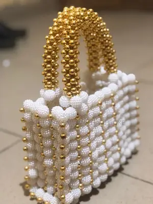 Berry Bead Bag - Handcrafted Multicolour Handbag