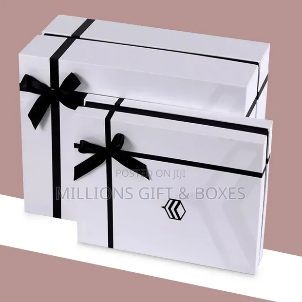 White/Red Cover Removable Gift Boxes - 1