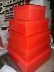 White/Red Cover Removable Gift Boxes - 2
