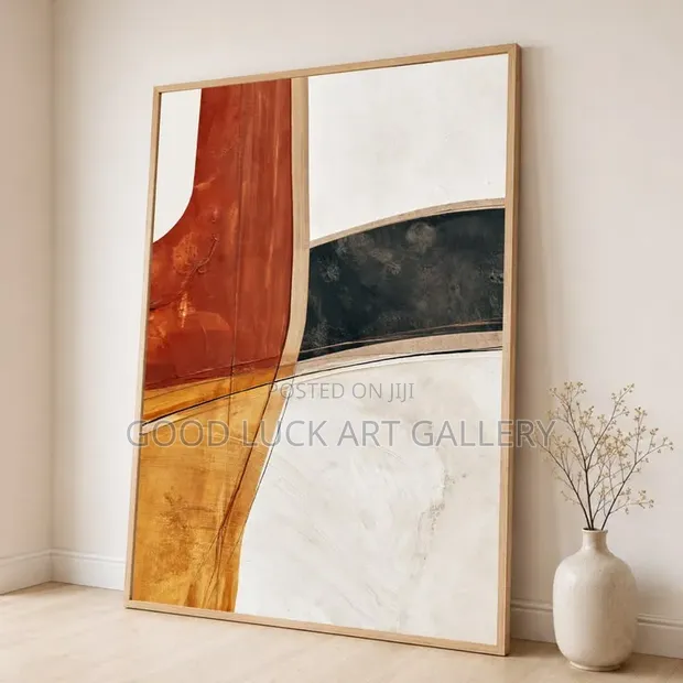 Abstract Brown Wall Art - 1