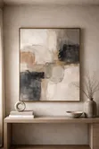Abstract Brown Wall Art - 2