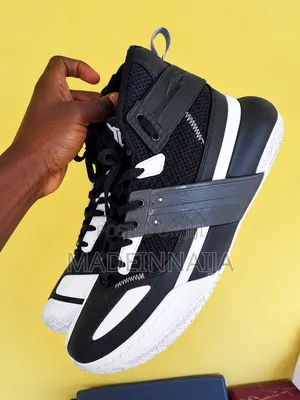 Adidas Black Leather Sneakers - Size 43