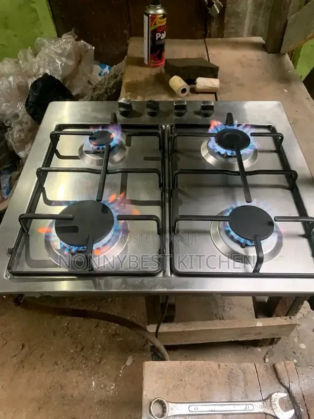 Neatly Used Korean 4-Burner Table Gas Cooker - 1