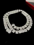 VVS Moissanite Diamond Box Baguette Square Neckchain da Drummer Boy Pendant - 3