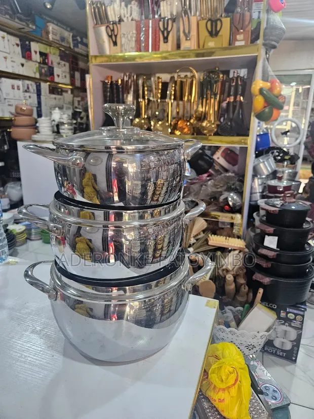 Stainless Steel Stock Pots - Brand New - 1