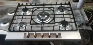 UK Used 5-Burner Stainless Steel Gas Hob