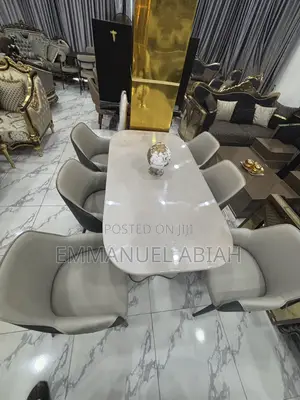 Marble Dining Table Set - Imported from Turkey
