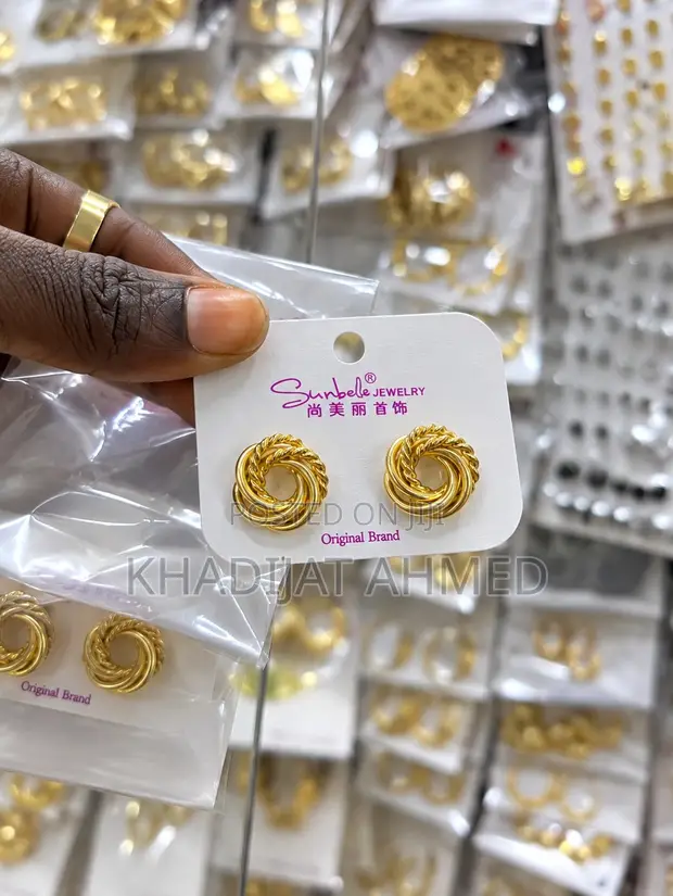 Sunbelle Statement Earrings - Gold - 1