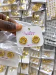 Sunbelle Statement Earrings - Gold - 1