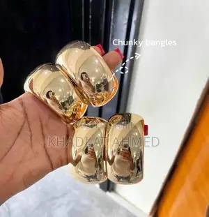 Statement Bangles - Silver & Gold
