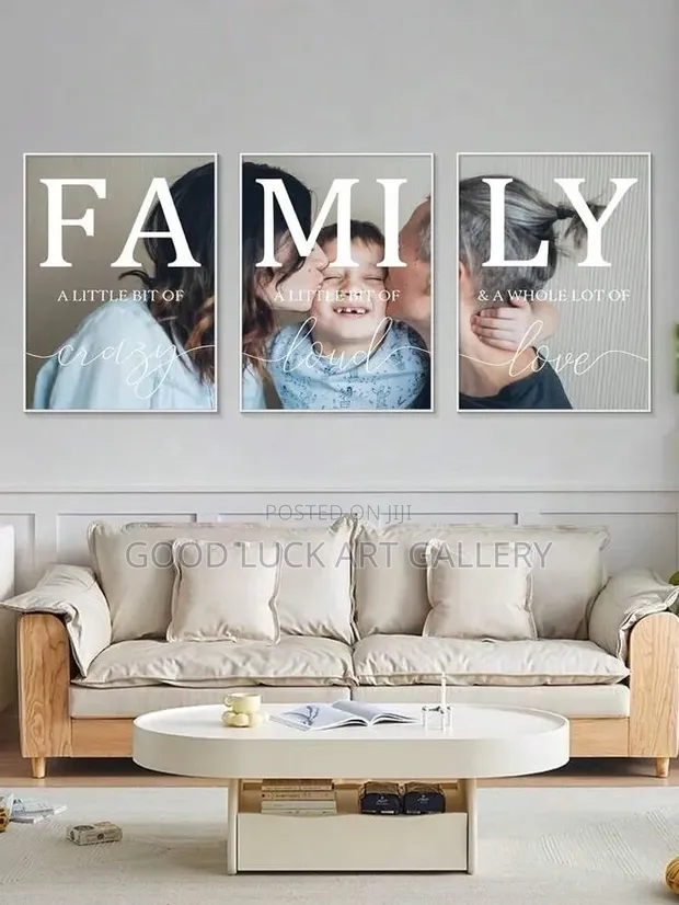 Family Canvas Print Set - Multicolor - 1