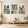 Family Canvas Print Set - Multicolor - 2