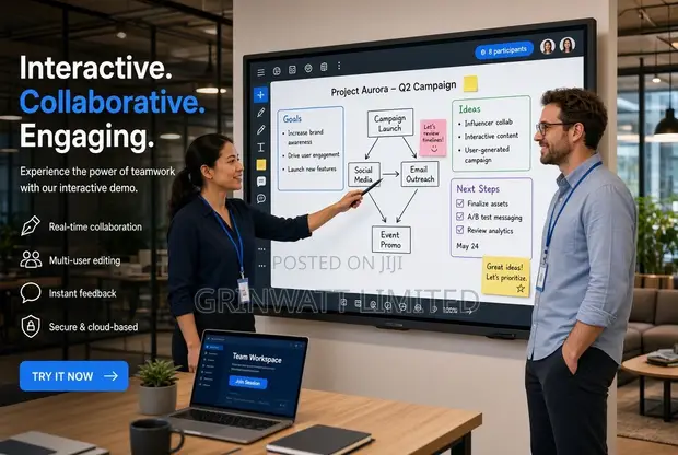 86-Inch 4K Interactive Smart Board - 1