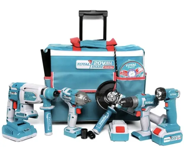 Total 5-Piece Cordless Tool Set - 1