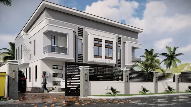 Architectural Drawings: 4 Bedroom Semi-Detached Duplex - 1