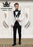 ST Vincent Men's Off-White Tuxedo Suit - 1