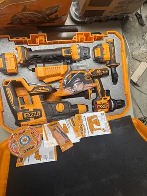 INGCO 20V 3-Piece Cordless Industrial Combo Kit