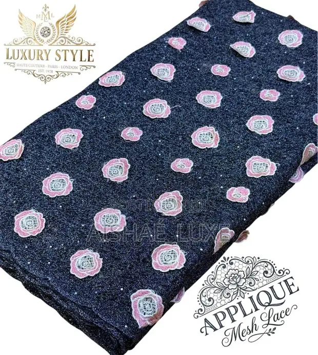 Sabon Zuwan Kayayyakin Zare Mai Kyau na Applique Mesh - 1