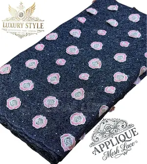 Premium Applique Mesh Lace Fabric - New Arrival